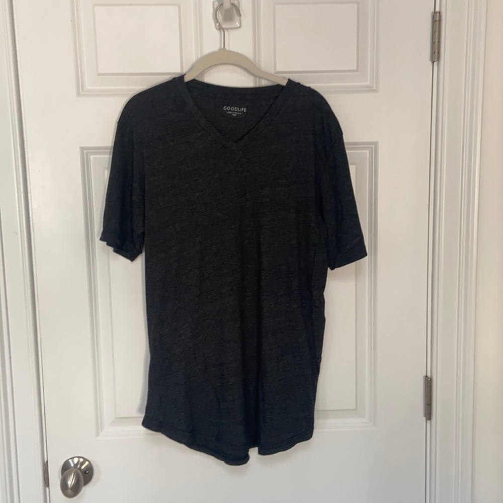 Goodlife Dark Grey V-Neck Tee